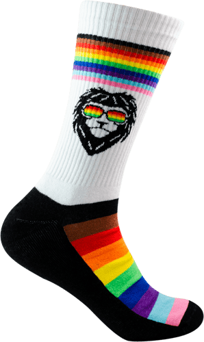Rainbow Pride_KS11 Crew Sports socks